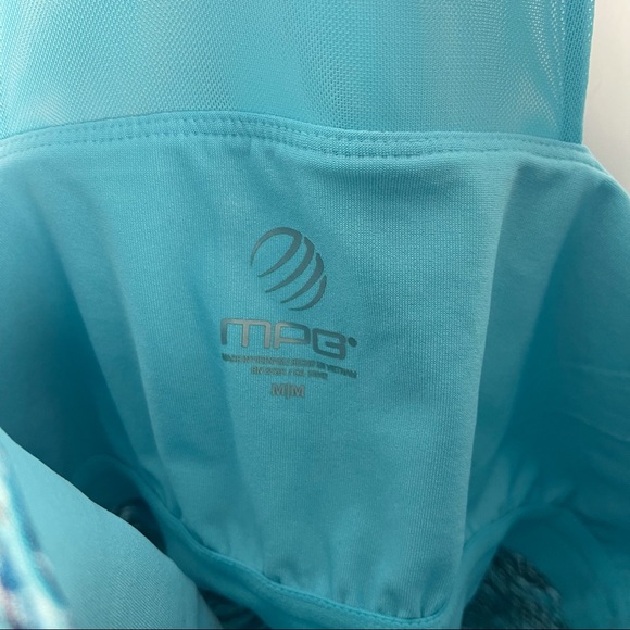 MPG Mondetta performance athletic tank dress teal - Picture 5 of 9